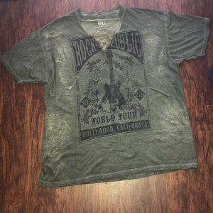 Custom Distressed Rock & Republic T shirt